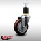 Service Caster 4'' SS Maroon Poly Wheel Swivel 1-7/8'' Expanding Stem Caster SCC-SSEX20S414-PPUB-MRN-178 - alternate 3